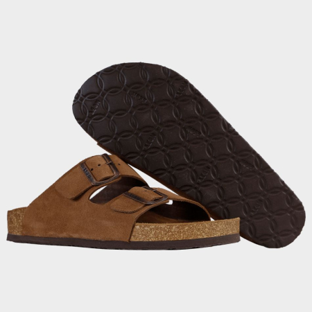 Papuci cu talpa din pluta Leon SUEDE [1]