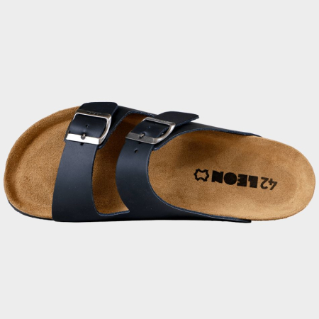 Papuci cu talpa din pluta Leon SUEDE [1]