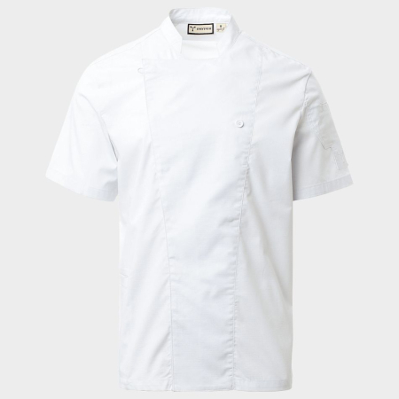 Imbracaminte pentru HORECA - Tunica bucatar cu maneca scurta Payper STARLIGHT MESH, 58% bumbac, 42% elastomer, 150 gr/mp