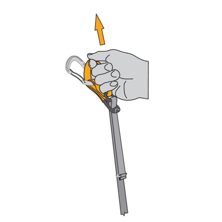 Pedala din chinga Singing Rock FOOTER ll COMPLETE W1025BX, 145g, max. 150kg, ajustabila 40-140cm, PA, compatibila cu blocator ASCENSION si coborator RIG [2]
