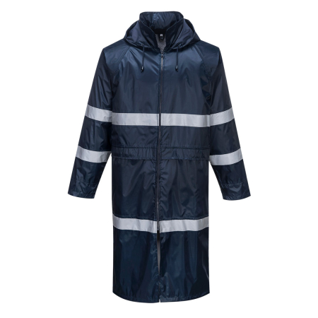 Pelerine | Pantaloni ploaie reflectorizanti - Pelerina de ploaie cu benzi reflectorizante Portwest F438 IONA, 100% poliester, 210 gr/mp