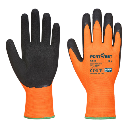 Manusi de protectie - Manusi de protectie A340 Hi-Vis GRIP, impregnate in spuma latex