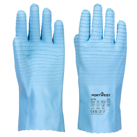 Manusi de protectie - Manusi din latex de protectie chimica Portwest AP75, pentru industria alimentara