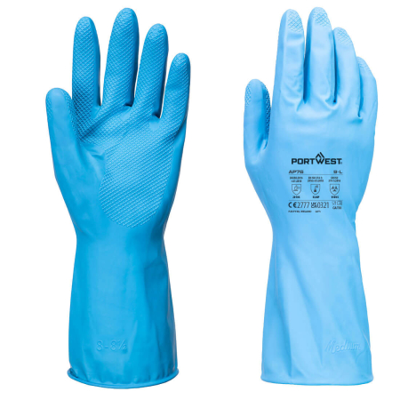 Manusi de protectie - Manusi de protectie Portwest FD CHEMICAL B LIGHT GAUNTLET, pentru aplicatiile de prelucrare a alimentelor, latex