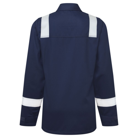 Jacheta ignifugata de protecite dama Portwest FR740 Bizflame WORK FR, 99% bumbac, 1% fibra de carbon, 350 gr/mp [1]