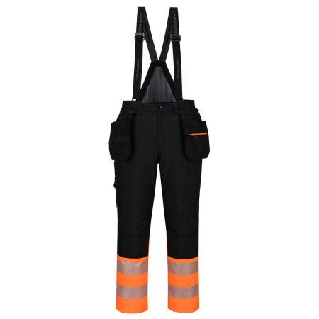 Pantaloni salopeta de iarna cu benzi reflectorizante Portwest DX4 Hi-Vis Clasa 1, 100% poliester, 160 gr/mp [0]