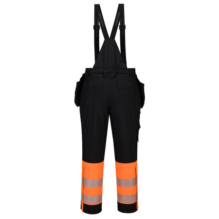 Pantaloni salopeta de iarna cu benzi reflectorizante Portwest DX4 Hi-Vis Clasa 1, 100% poliester, 160 gr/mp [1]