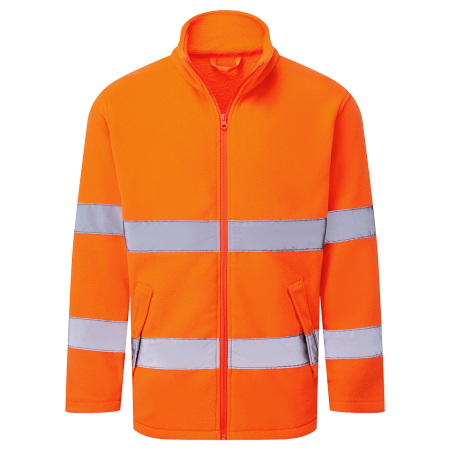 Jachete fleece reflectorizante - Jacheta fleece reflectorizanta Portwest ES250 ES1 ESSENTIAL Hi-Vis, 100% poliester, 250gr/mp