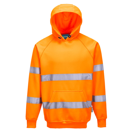Bluze | Hanorace reflectorizante - Hanorac reflectorizant cu gluga Portwest ES304 ES1 ESSENTIAL Hi-Vis, tercot 65/35, 300 gr/mp