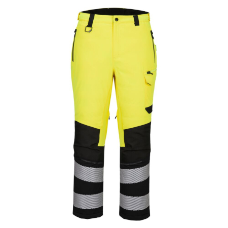 Pantaloni talie reflectorizanti - Pantaloni reflectorizanti Portwest EV402 Hi-Vis, 100% poliester stretch 150D, 160 gr/mp