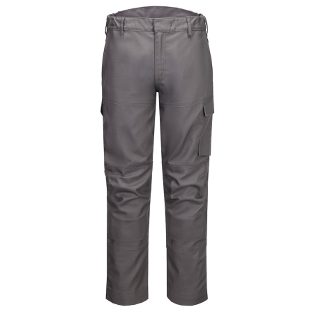 Pantaloni talie ignifugi - Pantaloni de protectie ignifugi Portwest BIZFLAME INDUSTRY FR, 80% bumbac, 19% poliester, 1% fibra de carbon, 340 gr/mp