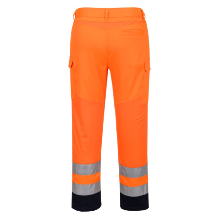 Pantaloni de lucru cu benzi reflectorizante Portwest Hi-Vis MESH PANEL, 65% poliester, 33% bumbac, 2% elastan, 190 gr/mp [1]