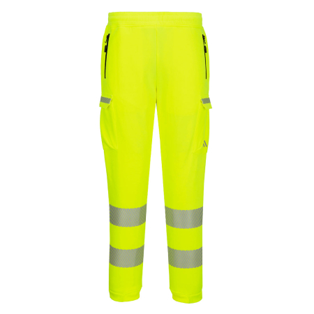 Pantaloni talie reflectorizanti - Pantaloni de lucru reflectorizanti Portwest KX348 Hii-Vis, tercot 65/35, 300gr/mp
