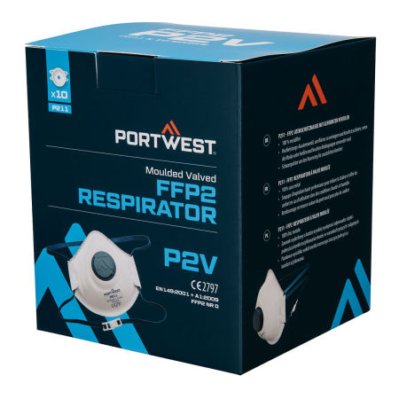 Semimasca de protectie FFP2 Portwest, cu supapa, 10buc/cutie [1]