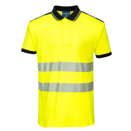 Tricouri polo reflectorizante - Tricou polo cu benzi reflectorizante Portwest PW317