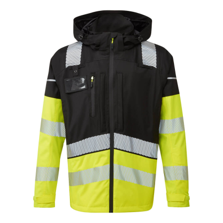 Jachete | Bluze reflectorizante - Jacheta de ploaie reflectorizanta Portwest BX323 ULTIMATE Hi-Vis, 100% poliester, 170 gr/mp