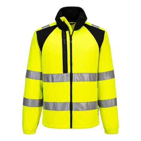 Jachete fleece reflectorizante - Jacheta fleece reflectorizanta Portwest CD807 ECO Hi-Vis, 100% poliester reciclat, 270 gr/mp
