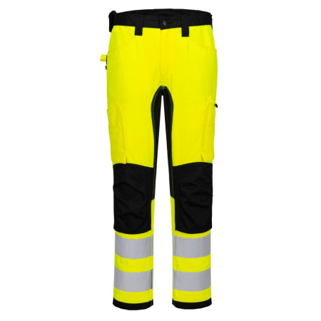 Pantaloni talie reflectorizanti - Pantaloni de lucru reflectorizanti Portwest WX2 ECO STRETCH TRADE, 65% poliester reciclat, 35% bumbac, 245 gr/mp