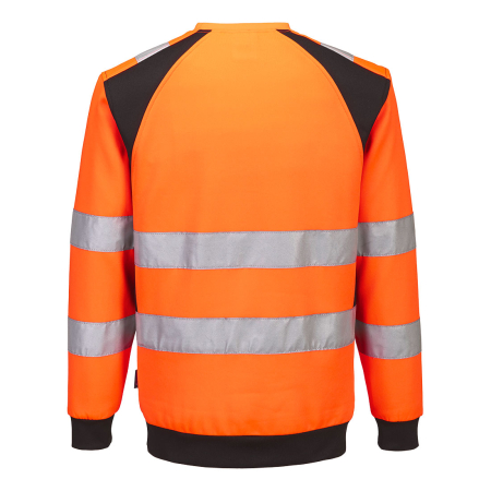 Hanorac fara gluga reflectorizant Portwest WX2 ECO Hi-Vis,  65% poliester reciclat, 35% bumbac, 300 gr/mp [1]