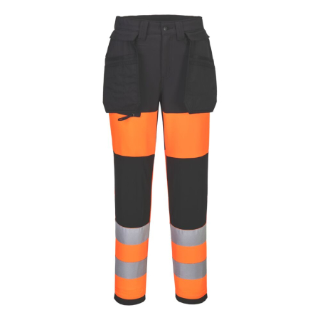 Pantaloni de lucru reflectorizanti dama Portwest CD847 WX2 Hi-Vis LIGHTWEIGHT, 93% poliester reciclat, 7% elastan, 195 gr/mp [0]