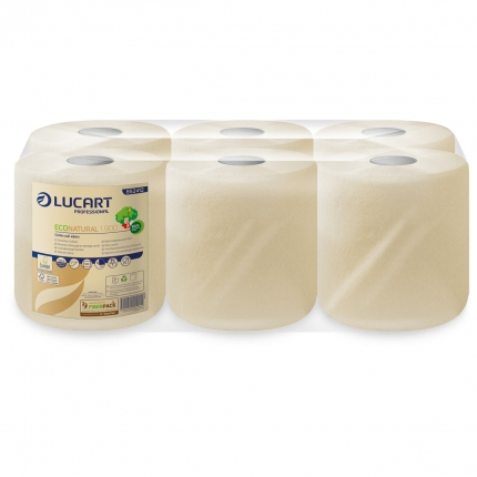 Echipamente speciale de protectie - Prosoape din hartie Lucart ECONATURAL 135 JOINT, din fibre de celuloza