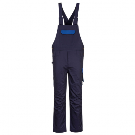 Pantaloni salopeta cu pieptar Portwest PW243 PW2, 65% poliester, 35% bumbac, 245g [0]