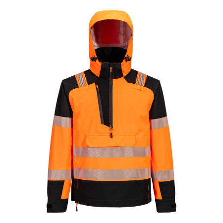 Imbracaminte de lucru - Jacheta impermeabila reflectorizanta cu gluga Portwest T161 PW3 HI-VIS (3L), 100% poliester, 160 gr/mp