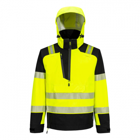 Jacheta impermeabila reflectorizanta cu gluga Portwest T161 PW3 HI-VIS (3L), 100% poliester, 160 gr/mp [0]