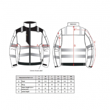 Jacheta de lucru reflectorizanta Portwest T500 PW3, 65% poliester, 35% bumbac, 300g [1]