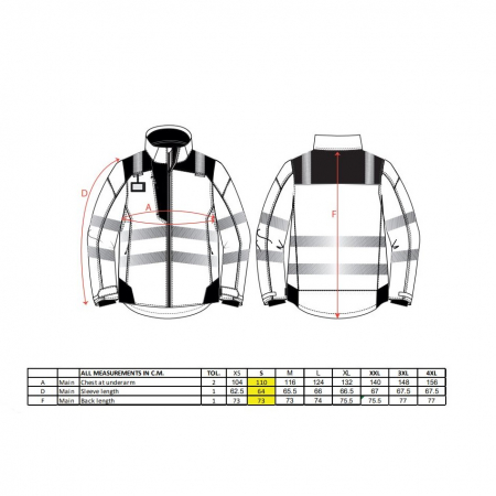 Scurta vatuita de iarna reflectorizanta dama Portwest PW382 PW3, 100% poliester, 170g [1]