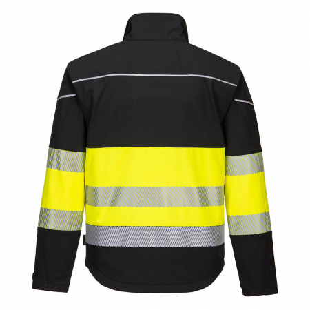Jacheta softshell reflectorizanta Portwest PW3 PW375, 94% poliester, 4% elastan, 310 gr/mp [1]