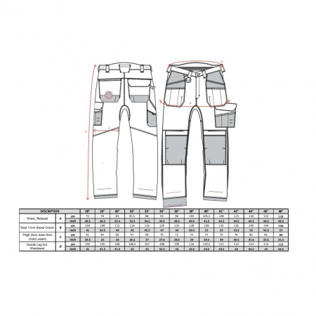 Pantaloni de lucru in talie HOLSTER T602 PW3, 65% poliester, 35% bumbac, 300g [1]