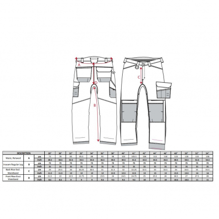 Pantaloni de lucru in talie Portwest STRETCH HOLSTER PW305 PW3, 65% poliester, 33% bumbac, 2% elastan, 245g [1]