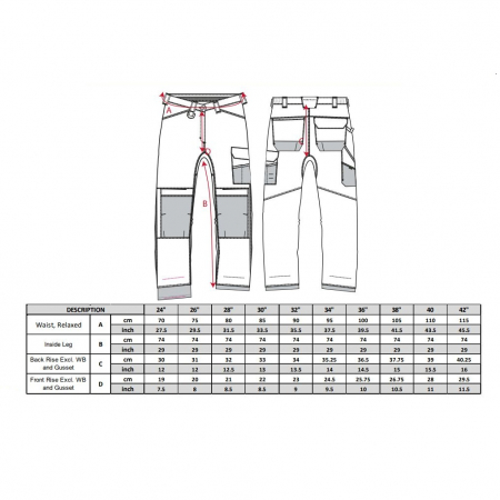 Pantaloni de lucru in talie dama Portwest PW380 PW3 STRETCH, 65% poliester, 33% bumbac, 2% elastan, 245g [1]