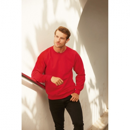 Bluza clasica de iarna Fruit of the Loom FOL CLASSIC RAGLAN SWEAT, bumbac 80/20, 280 gr/mp [1]