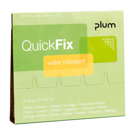Prim ajutor | Securitatea muncii - Rezerva plasturi impermeabili Plum QUICK FIX, 45 buc