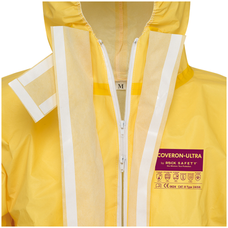 Combinezon de unica folosinta Rock Safety COVERON-ULTRA, polipropilena, rezistent la substante chimice [6]