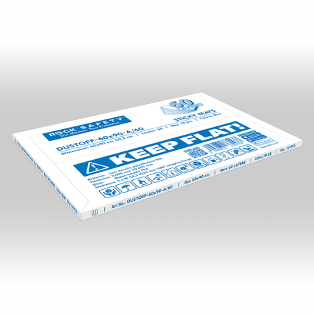 Covoras cu adeziv Rock Safety DUSTOFF-60X90-A/60, folie LDPE, PSA, antibacterian [1]