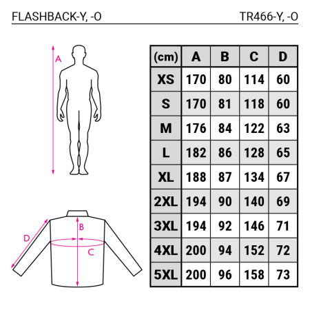 Jacheta reflectorizanta de iarna Rock Safety FLASHBACK-O, 100% poliester, 190 gr/mp [1]