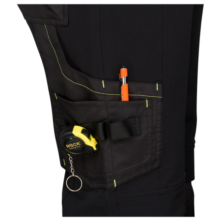 Pantaloni de lucru in talie 4 Way Stretch Rock Safety FLEXIMOVE-TR-B, 90% nailon, 10% elastan, 250 gr/mp [8]