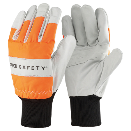 Manusi de protectie din PIELE - Manusi de protectie taiere pentru forestieri Rock Safety KM1509500, piele bovina