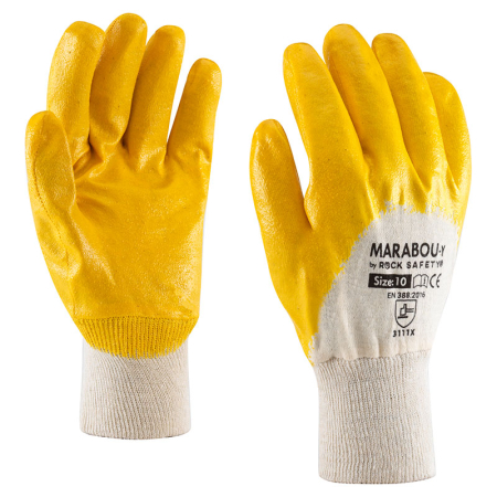 Manusi de protectie - Manusi de protectie Rock Safety MARABOU, impregnate in nitril