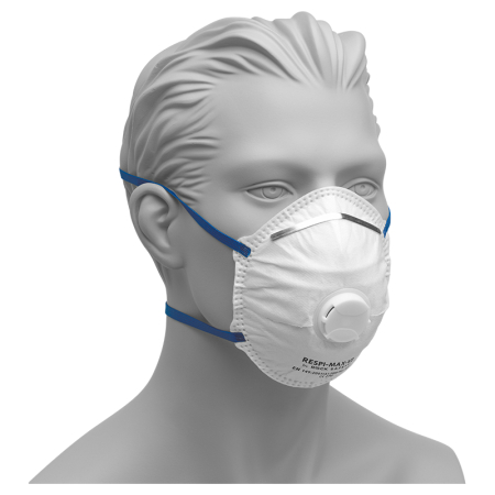 Protectia capului - Semimasca de protectie cu supapa FFP2 Rock Safety RESPI-MAX-V2