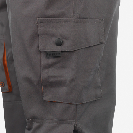 Pantaloni salopeta cu pieptar Rock Safety RMN, 65% poliester, 35% bumbac, 245 gr/mp [6]