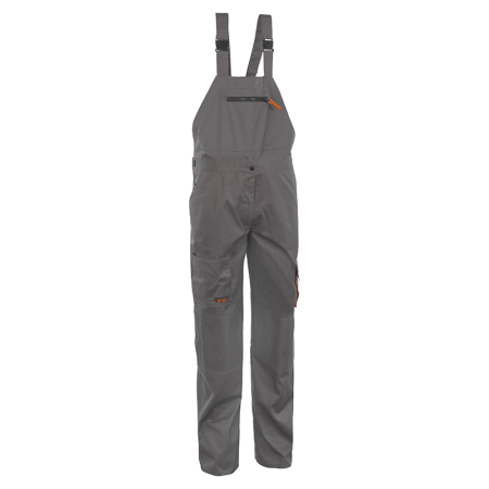 Imbracaminte de lucru - Pantaloni salopeta cu pieptar Rock Safety RMN, 65% poliester, 35% bumbac, 245 gr/mp