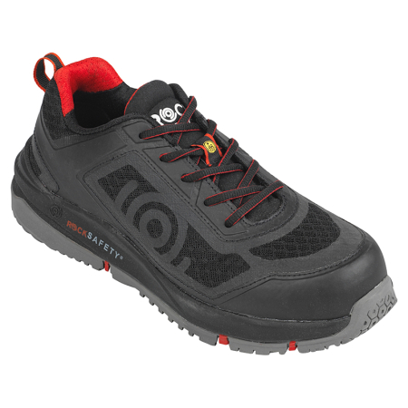Pantofi de protectie cu bombeu si lamela (S1P) - Pantofi de protectie Rock Safety RULER-HS-R S1P SRC ESD, cu bombeu metalic si lamela