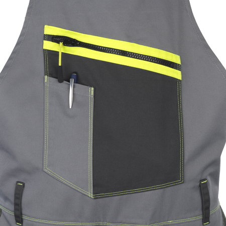 Pantaloni salopeta cu pieptar Rock Safety SHELTER-BP, 65% poliester, 35% bumbac, 250 gr/mp [8]