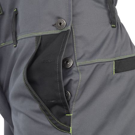 Pantaloni salopeta cu pieptar Rock Safety SHELTER-BP, 65% poliester, 35% bumbac, 250 gr/mp [7]