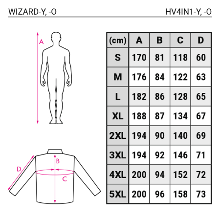 Jacheta de iarna softshell reflectorizanta Rock Safety WIZARD, 100% poliester, 290 gr/mp [1]