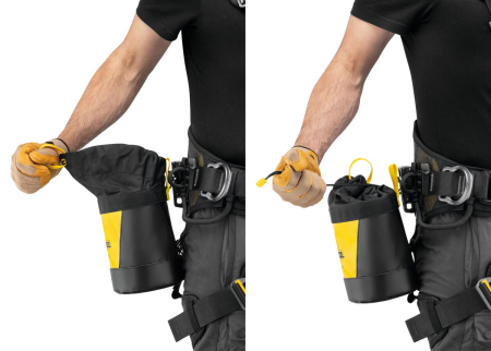 Sac scule Petzl TOOLBAG 3L S047Ba01, compatibil cu INTERFAST si carabiniera WALL, prindere pe ham [1]